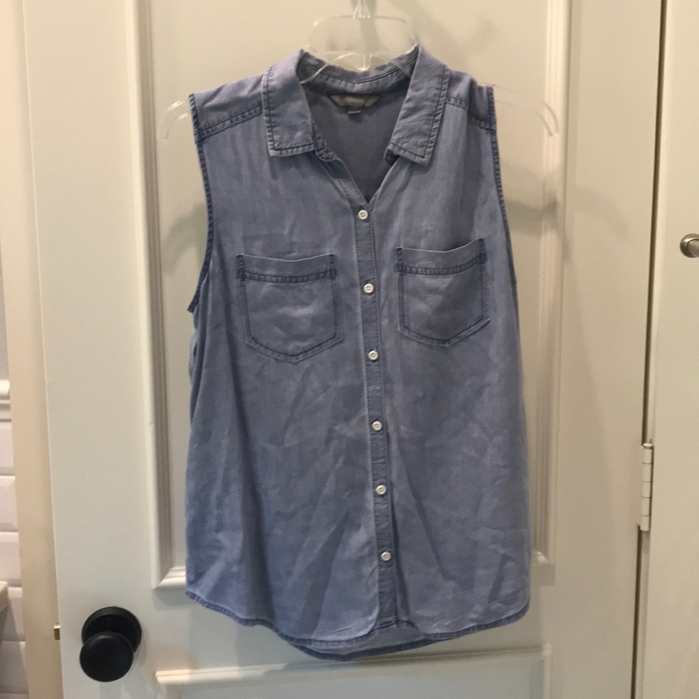 Soft denim tank